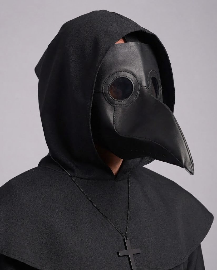 Women's monk costume with hood and ruffle elements Shop Velvia