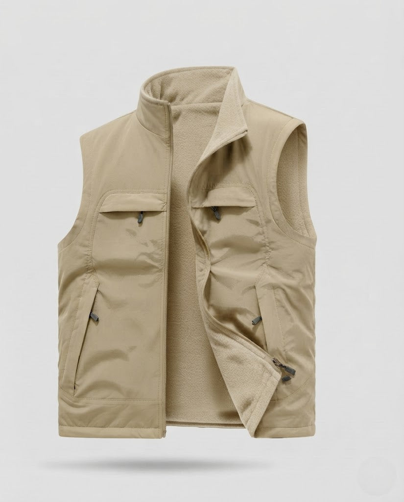 Men's Practical and Versatile Fleece Vest Shop Velvia