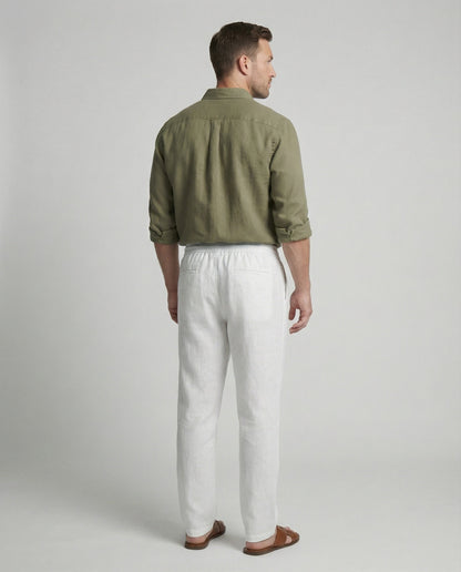 Casual linen pants men's