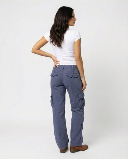 Shop Velvia - Elegant Cargo Pants for Women Modern Cut