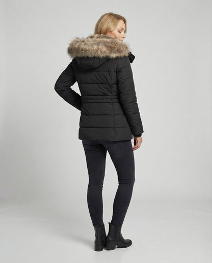 Shop Velvia | Warm waterproof winter coat with lining and hood