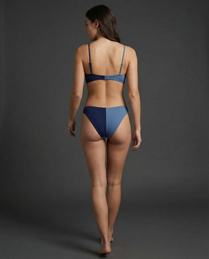 Women Rib Bikini Set Ring Detail