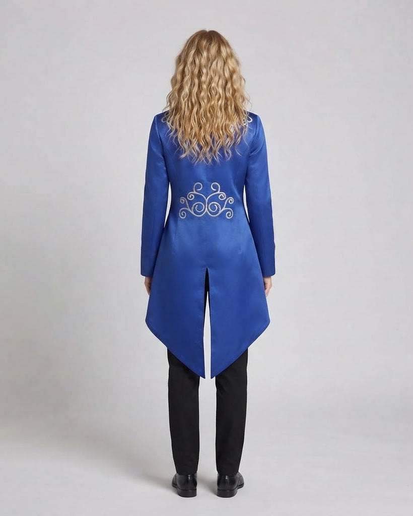 Women elegant tailcoat with elaborate embellishments and noble accents Shop Velvia