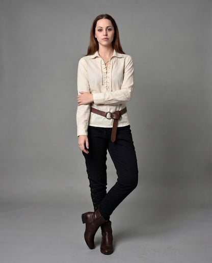 Women's casual long sleeve with drawstring Shop Velvia