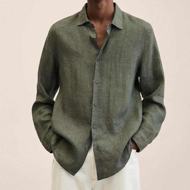 Shop Velvia | Elegant Linen Shirt For Men