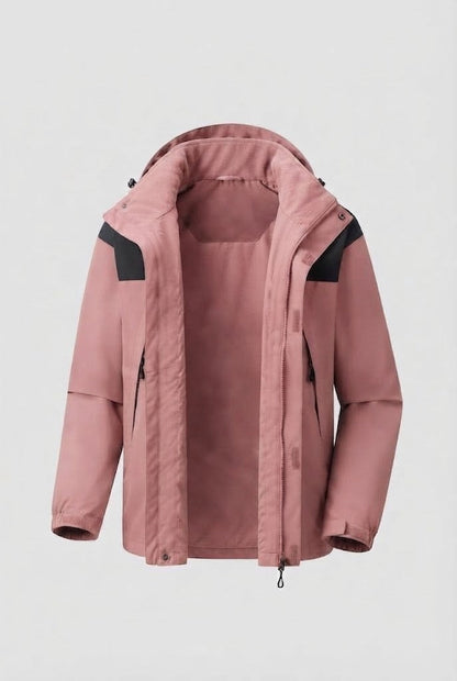 Men's two-layer softshell outdoor jacket with removable fleece inner jacket and hood Shop Velvia