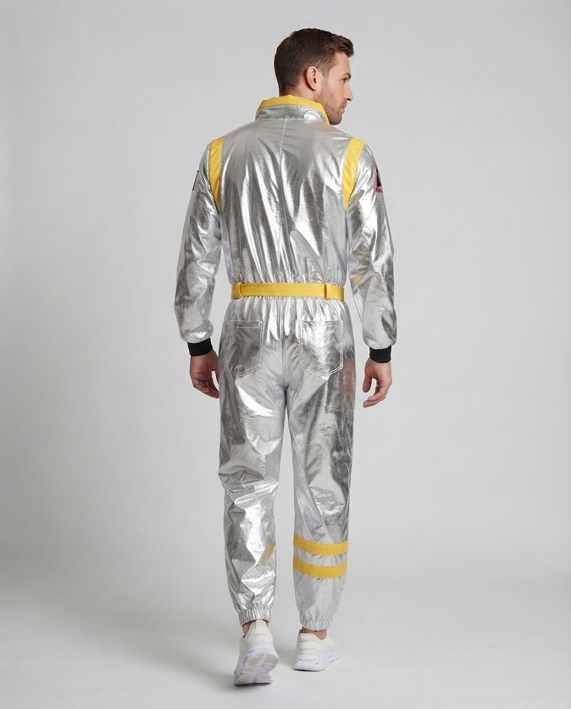 Men's futuristic space suit with reflective surface Shop Velvia
