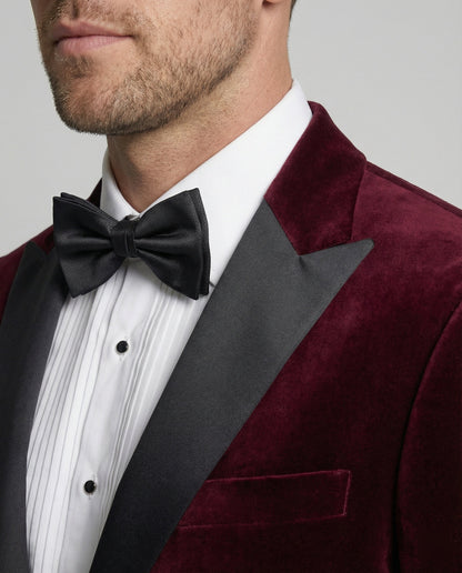 Shop Velvia | Men's Summer Jacket with Slim Fit and Contrasting Lapel