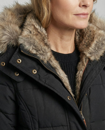 Shop Velvia | Warm waterproof winter coat with lining and hood