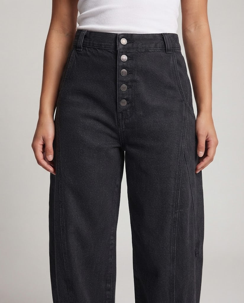 Women Wide Cut High-Waist Jeans Shop Velvia