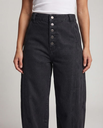 Women Wide Cut High-Waist Jeans Shop Velvia