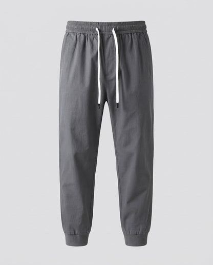 Men's Lightweight Elastic Jogger Pants with Drawstring and Ankle Hem Shop Velvia