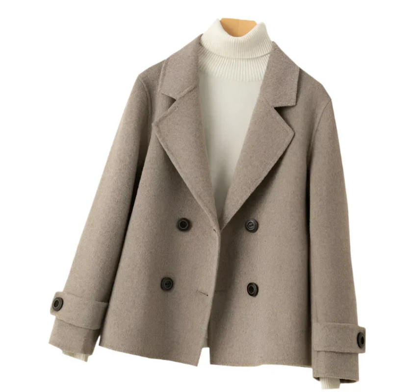 Shop Velvia | Beige Peacoat Women