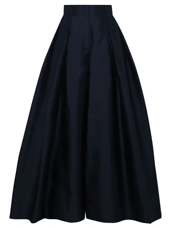 Shop Velvia | Loose Pants with High Waist Wide Leg and Pleated Pockets