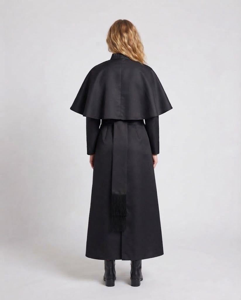 Women Priest Costume with Elegant Hood and Cross Pendant Shop Velvia