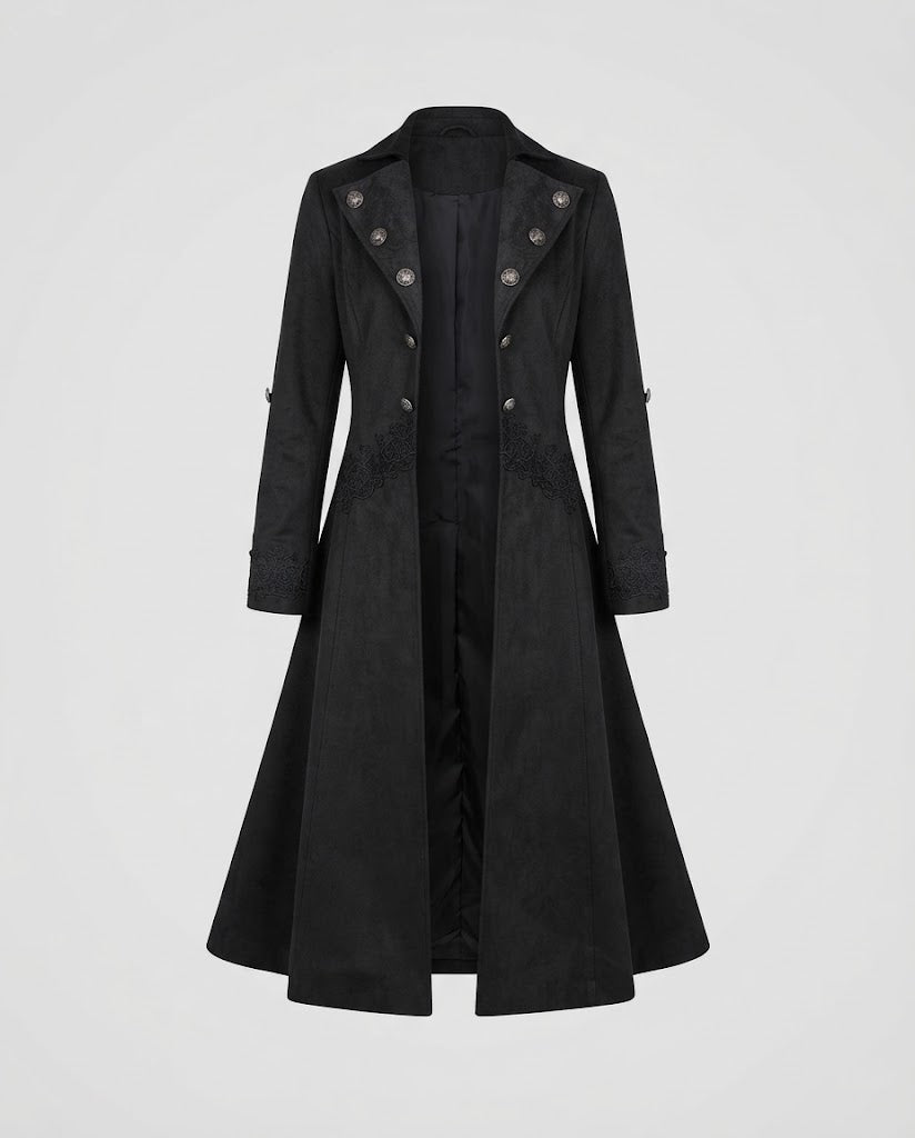 Women’s Velvet Jacket with Asymmetric Hem and Lace Trim Shop Velvia