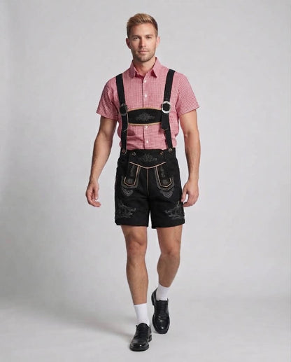 Men's Trachten Shorts with elaborate embroidery Shop Velvia