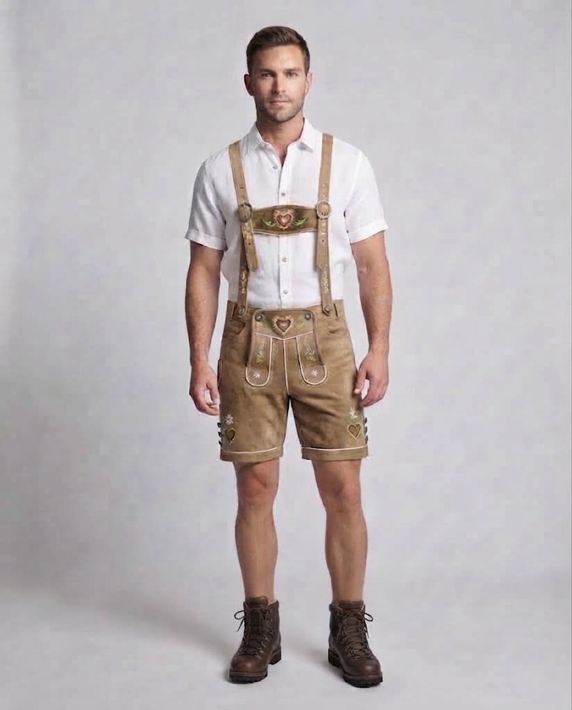 Men's traditional folk costume shorts with detailed embroidery Shop Velvia