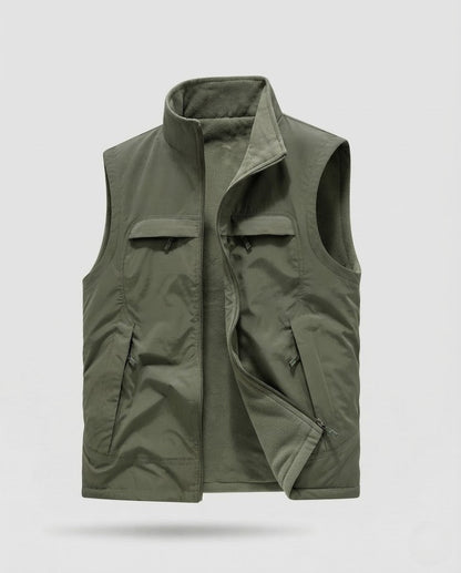 Men's Practical and Versatile Fleece Vest Shop Velvia