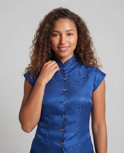 Ladies elegant waistcoat with elaborate design and fine details Shop Velvia