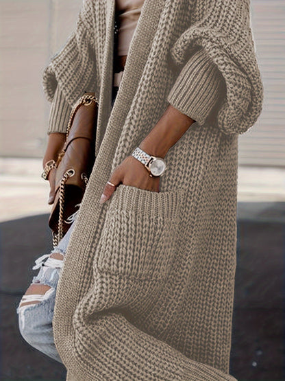 Shop Velvia | Wool knitted cardigan with pockets for women - Perfect for everyday use