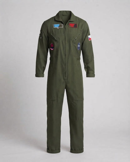 Men's flight suit with practical pockets and authentic details Shop Velvia