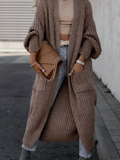 Shop Velvia | Wool knitted cardigan with pockets for women - Perfect for everyday use