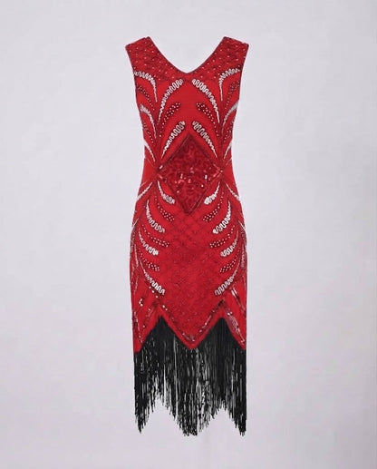 Women Elegant Fringe Cocktail Dress Shop Velvia