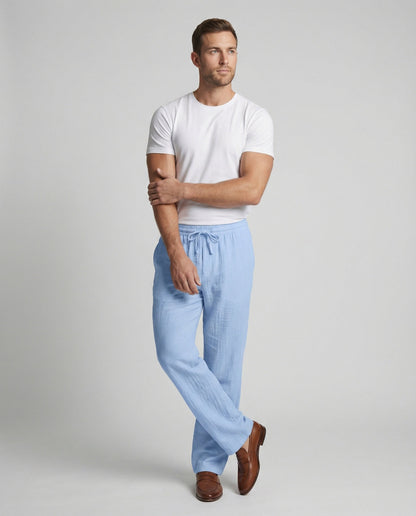 Men's Casual Linen Pants Shop Velvia