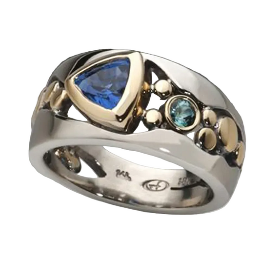 Celestial Blue Gemstone Ring
