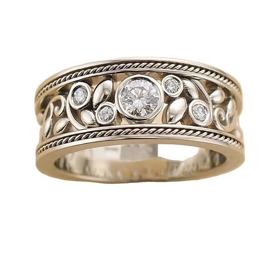 Vintage Silver & Zirconia Ring