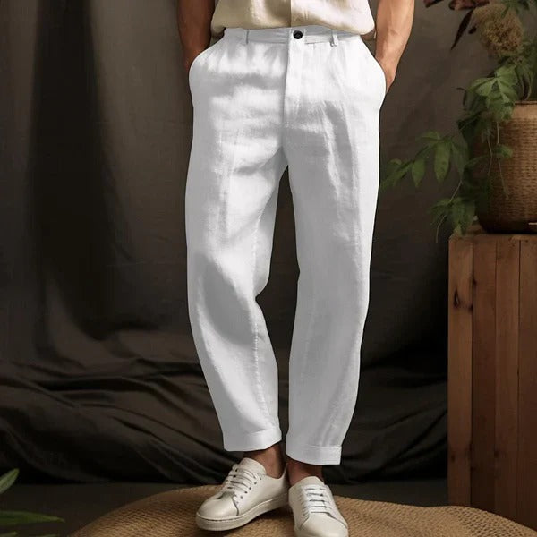 Shop Velvia | Linen Pants Men Light And Breathable