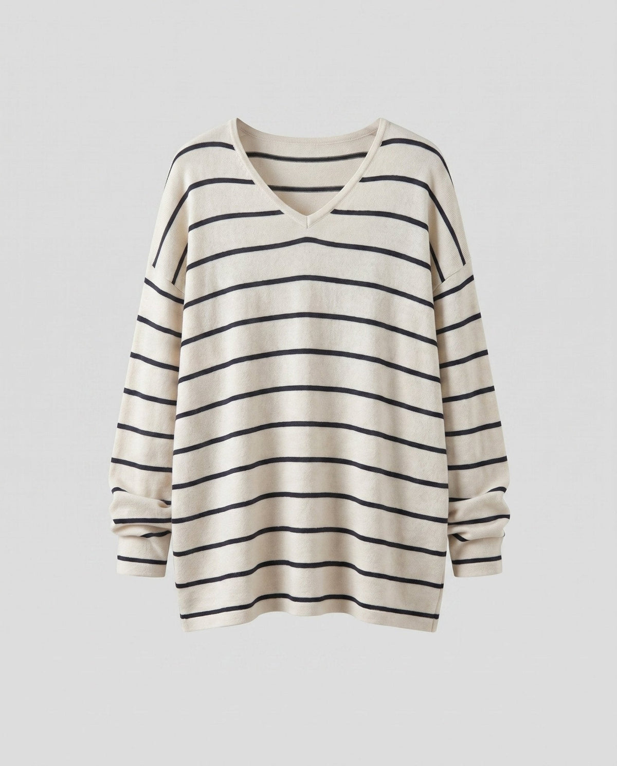 Ladies Casual Striped Oversized Shirt - Chichicherry