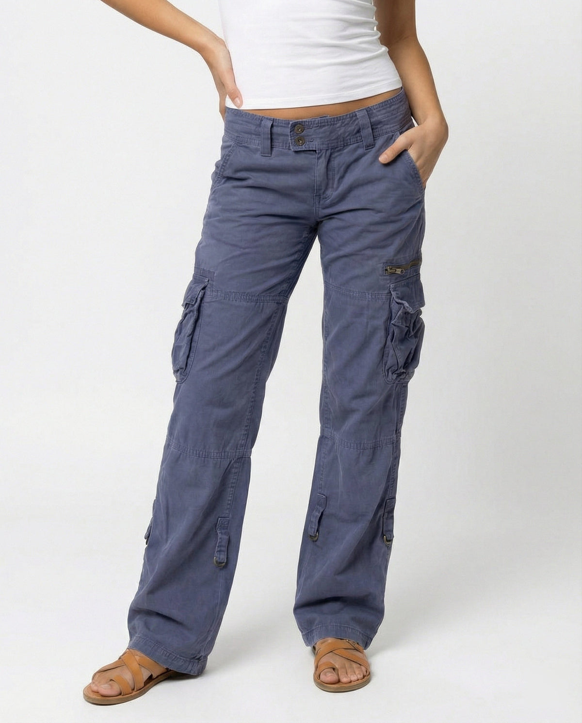 Shop Velvia - Elegant Cargo Pants for Women Modern Cut