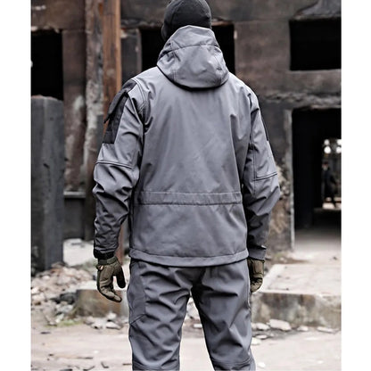 Shop Velvia | Men's Outdoor Tactical Hooded Jacket and Cargo Pants Set