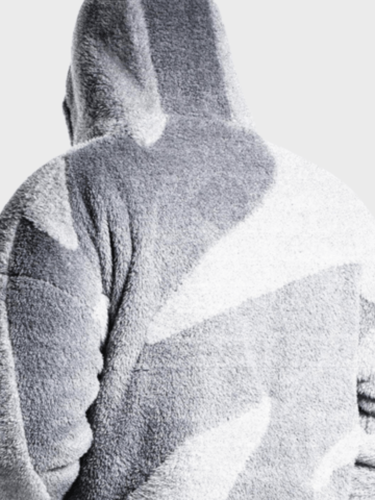 Shop Velvia | Men's Hooded Zip-Up Warm Fleece Jacket