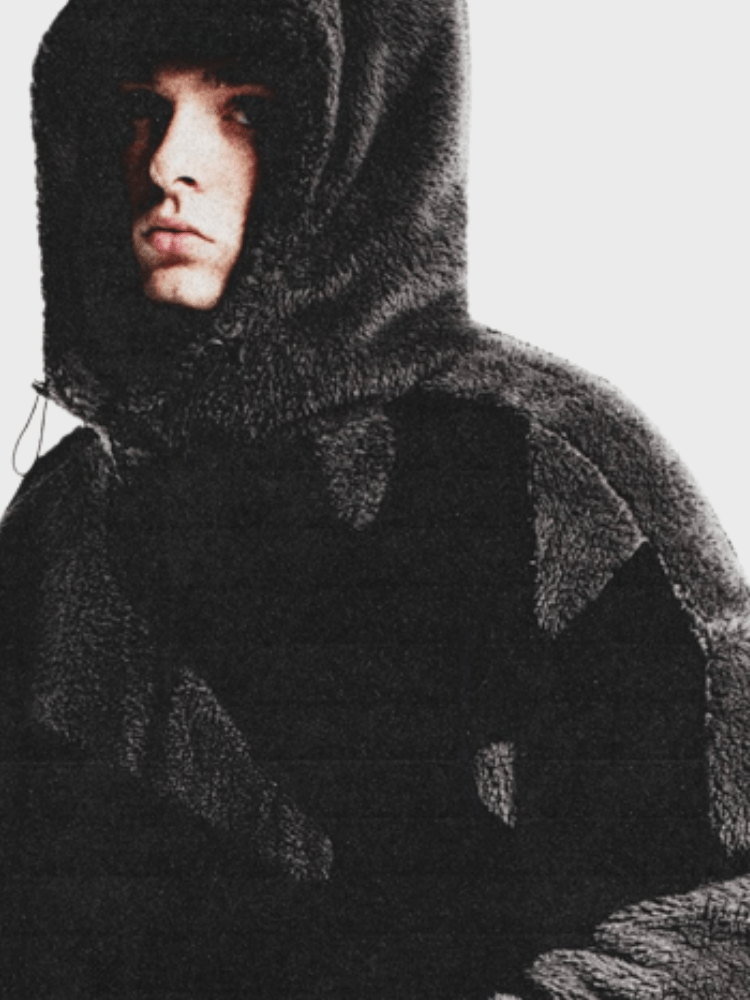 Shop Velvia | Men's Hooded Zip-Up Warm Fleece Jacket