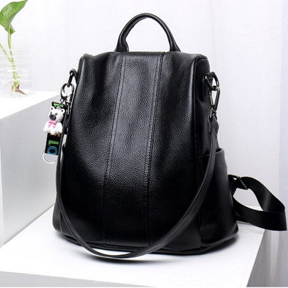 Shop Velvia | Anti-Theft Leather Backpack