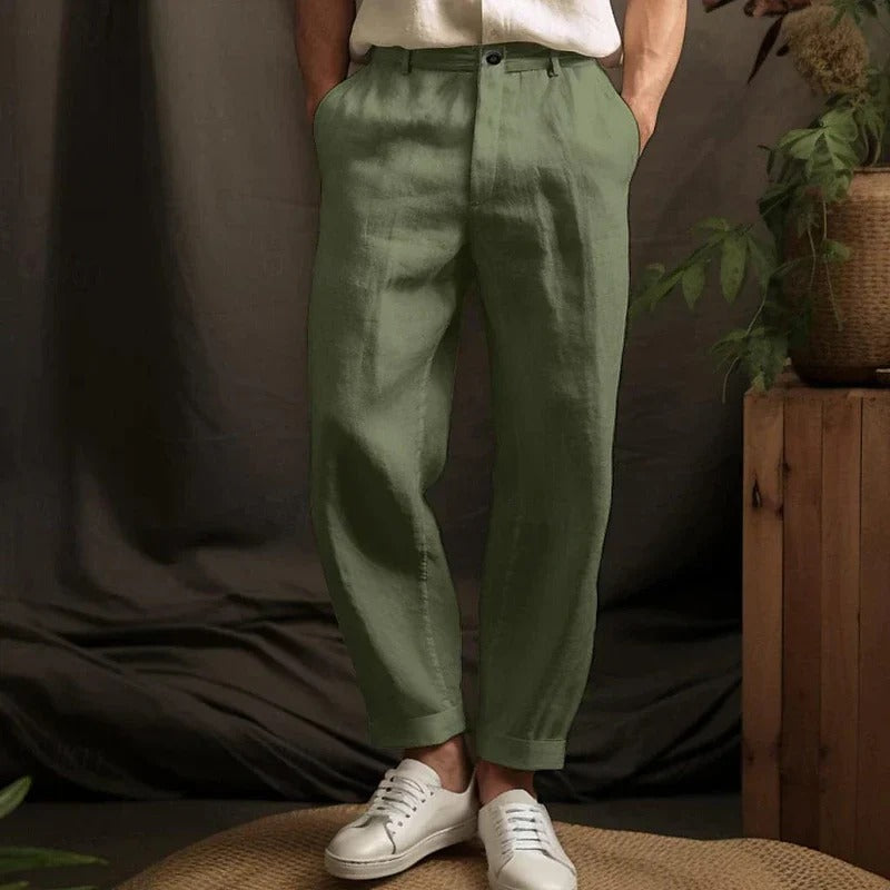 Shop Velvia | Linen Pants Men Light And Breathable