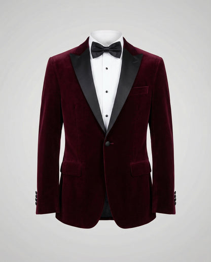 Shop Velvia | Men's Summer Jacket with Slim Fit and Contrasting Lapel