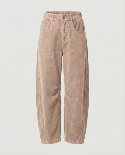Women's Cord Trousers Women's Wide High Waist