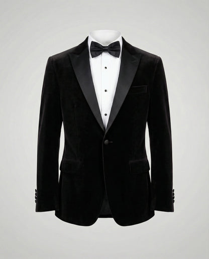 Shop Velvia | Men's Summer Jacket with Slim Fit and Contrasting Lapel
