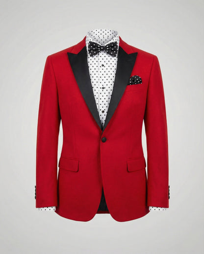 Shop Velvia | Men's Summer Jacket with Slim Fit and Contrasting Lapel