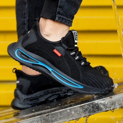 Orthopedic safety shoes with steel toe