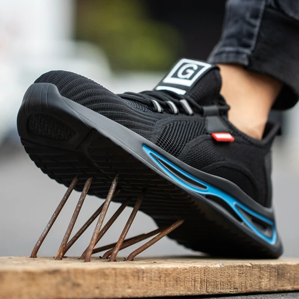 Orthopedic safety shoes with steel toe