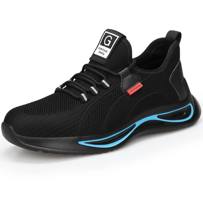 Orthopedic safety shoes with steel toe