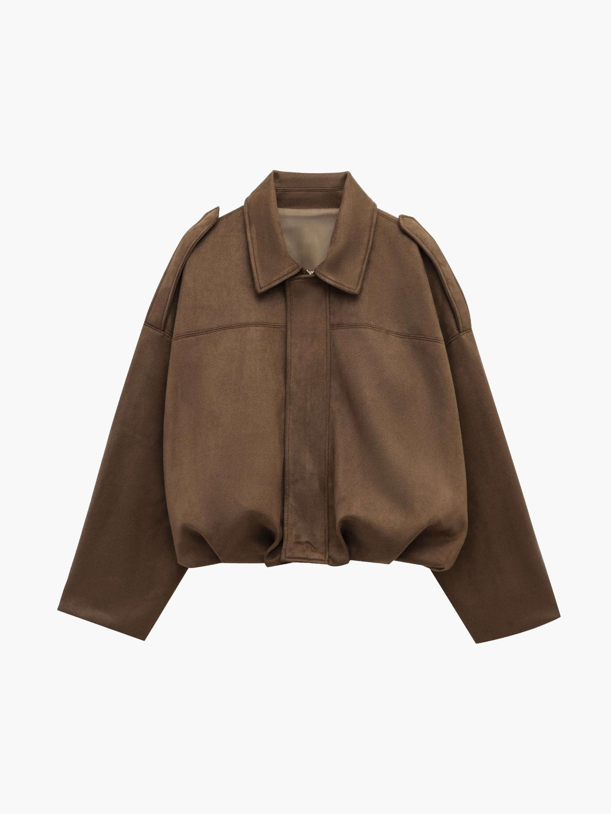 Shop Velvia | Suede Bomber Jacket