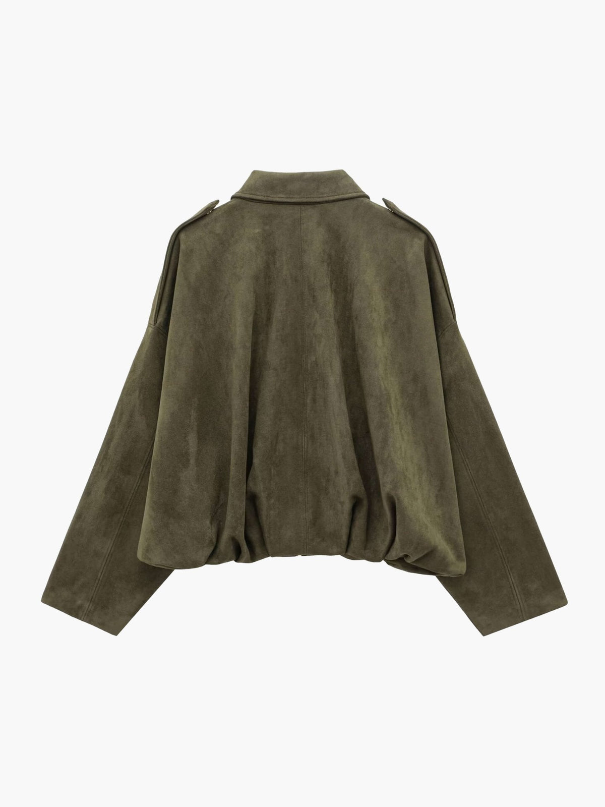 Shop Velvia | Suede Bomber Jacket