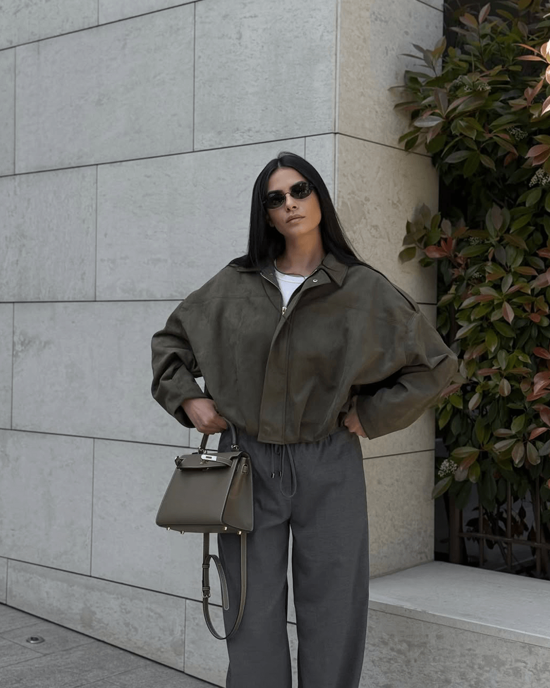 Shop Velvia | Suede Bomber Jacket