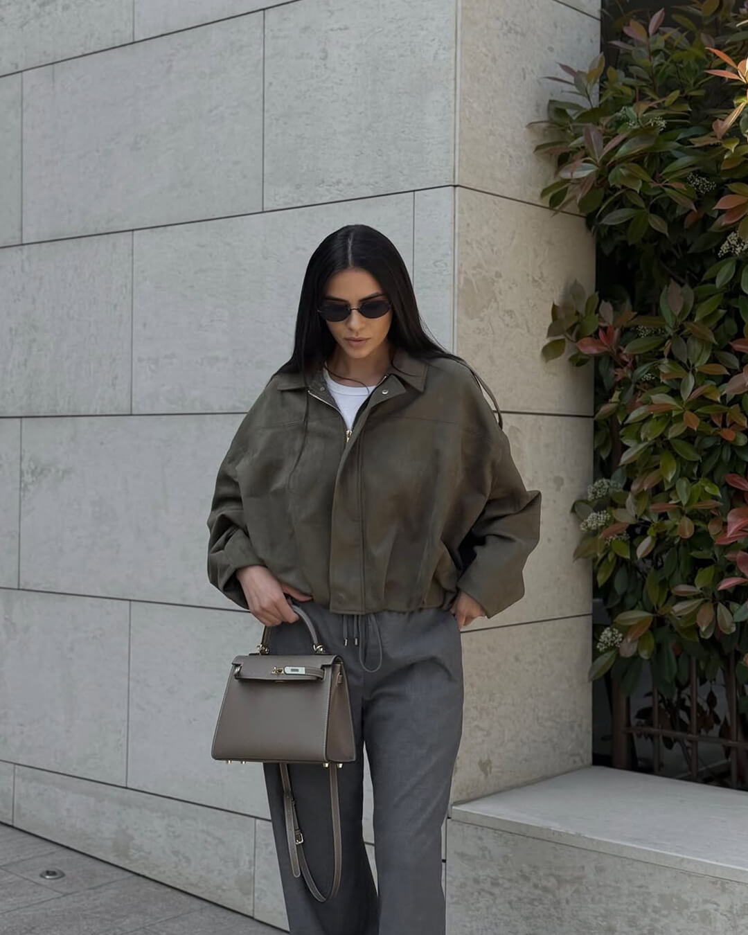Shop Velvia | Suede Bomber Jacket
